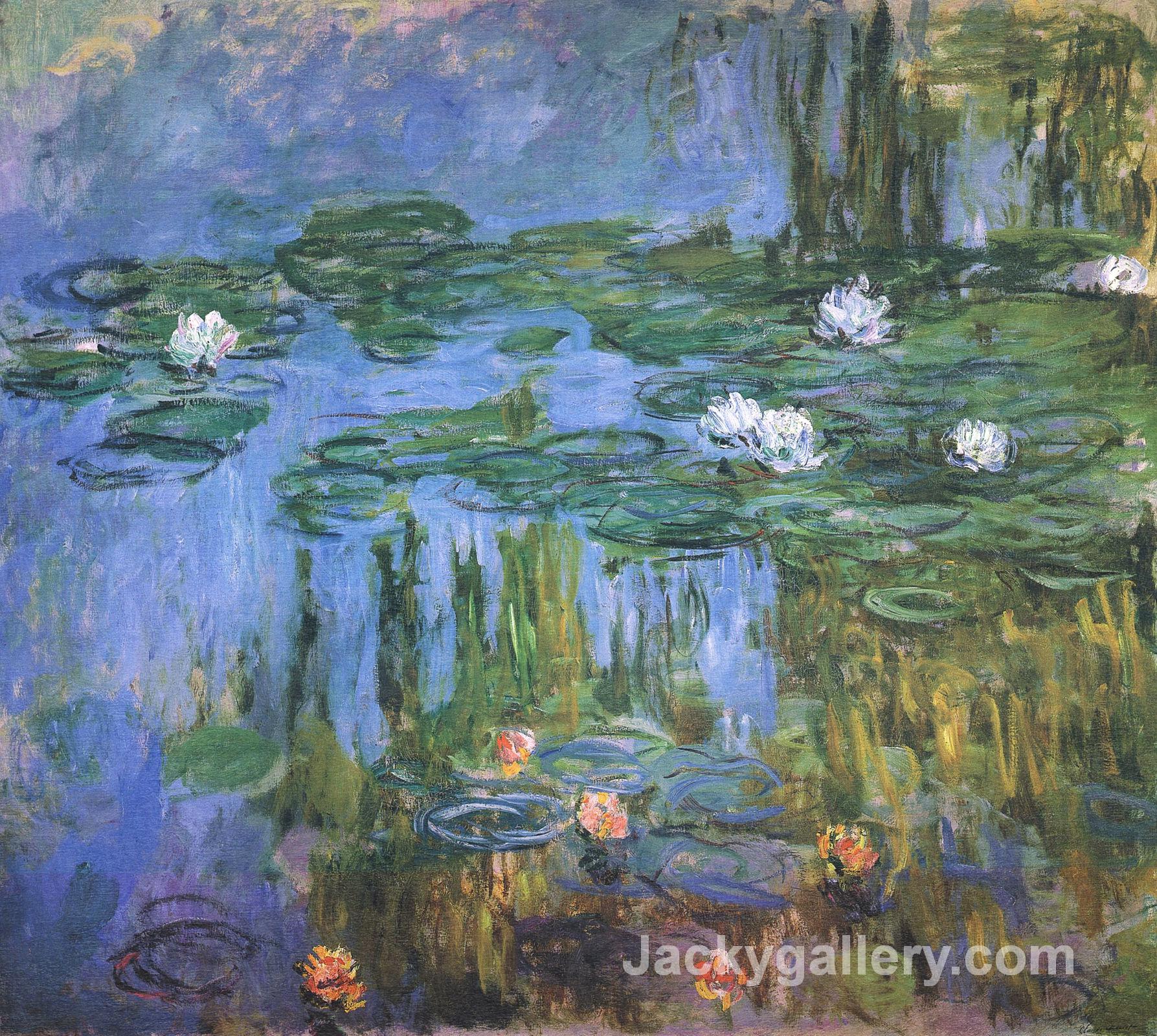 water lilies square by Claude Monet paintings reproduction